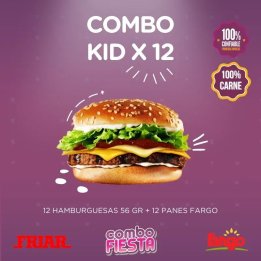 Combo Kid x 12 un Friar - 100% carne