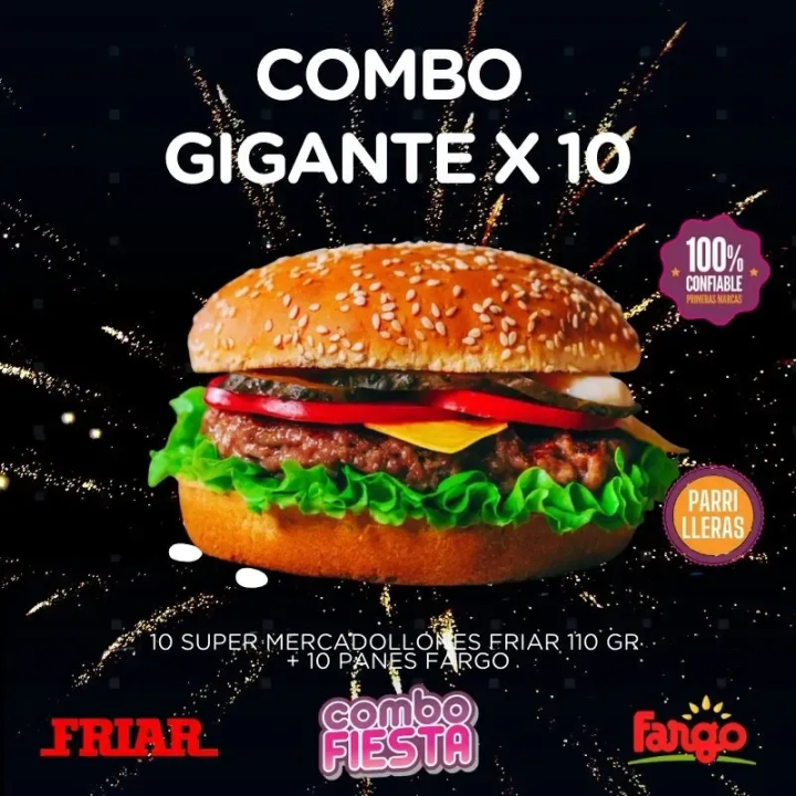 Combo Gigante x 10 un Friar